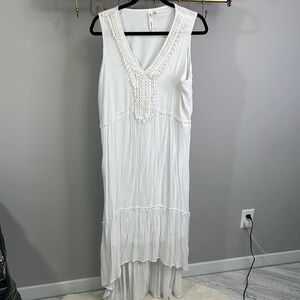 Ny Collection - Elegant White Sleeveless Dress